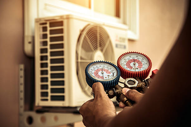 Professional Hvac Maintenance technician working in Albion, MI